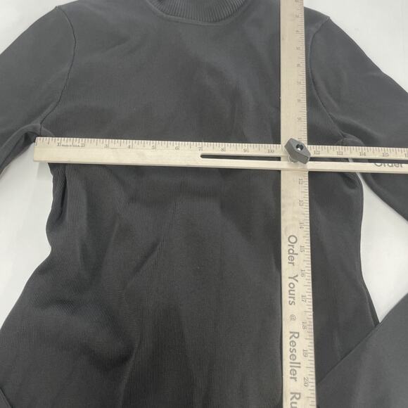 Toccin‎ x RTR Dress Womens Medium Black Knit Sweater Racer Midi Cutout Back - Picture 10 of 13